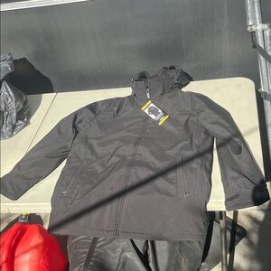 Weatherproof Men's Black Raincoat small NWT